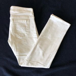 Lilly Pulitzer White Cropped Jean